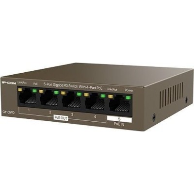 IP-COM G1105PD SWITCH IP-COM G1105PD 5P GIGABIT DESKTOP 10/100/1000M CON 4P PoE