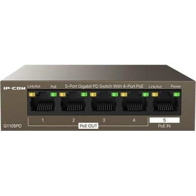 IP-COM G1105PD SWITCH IP-COM G1105PD 5P GIGABIT DESKTOP 10/100/1000M CON 4P PoE