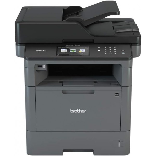 Brother MFCL5750DW Stampante Multifunzione Laser con Fax, Bianco e Nero, 40 ppm, Rete Cablata, Wi-Fi, Stampa, Copia e Scansione