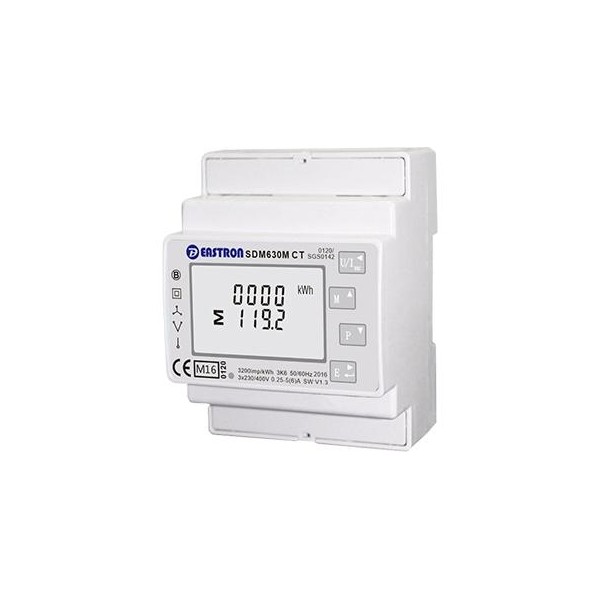 METER Contatore di energia trifase SDM630 V2  100A 230V Certificato MID