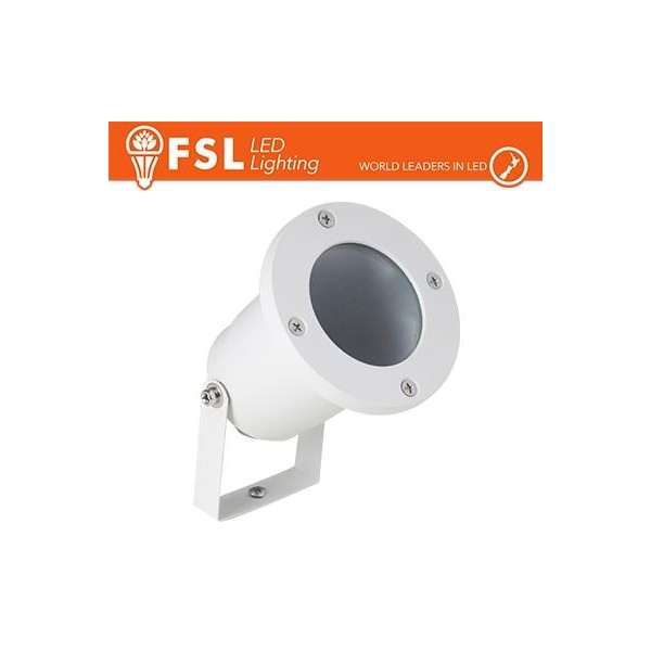 Faretto giardino orientabile picchetto ip65 gu10 Bianco