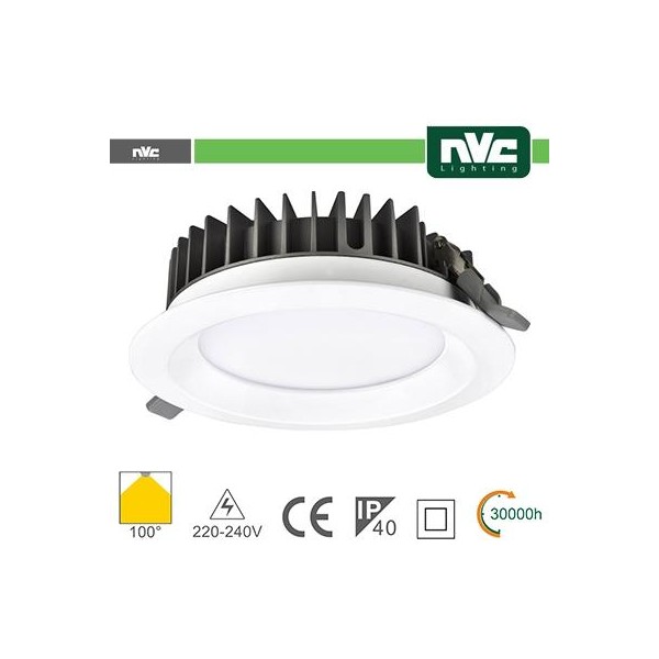 Downlight LED IP40 15W 3000K 1125LM 100º FORO:125mm