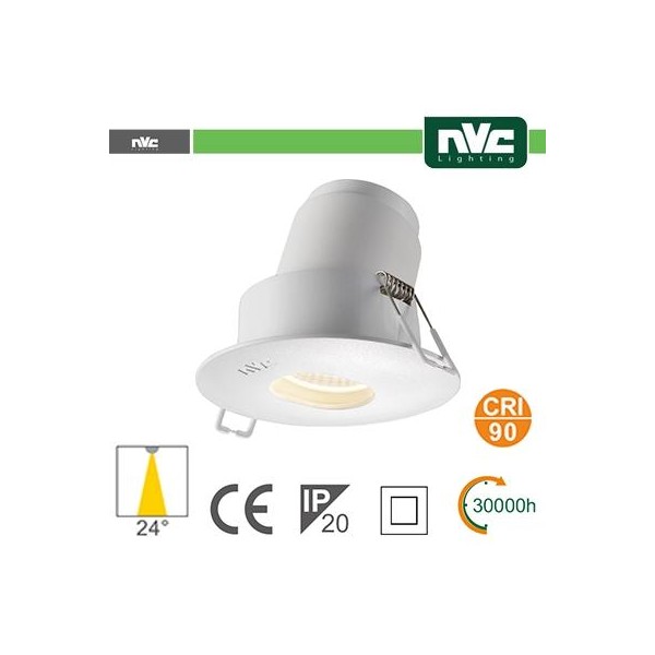 Faro direzionabile LED IP20 9W 3000K 700LM 24º FORO:95mm