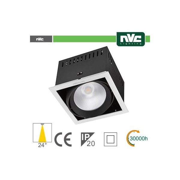 Incasso Multi lampada - 24w(1x24w) 3000k 2100lm24° CRI90