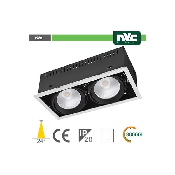 Incasso Multi lampada - 48w(2x24w) 4000k 3500lm24° CRI90