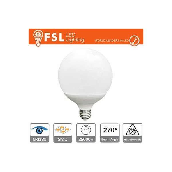 Lampada Globo Ø12cm - 24W 6500K E27