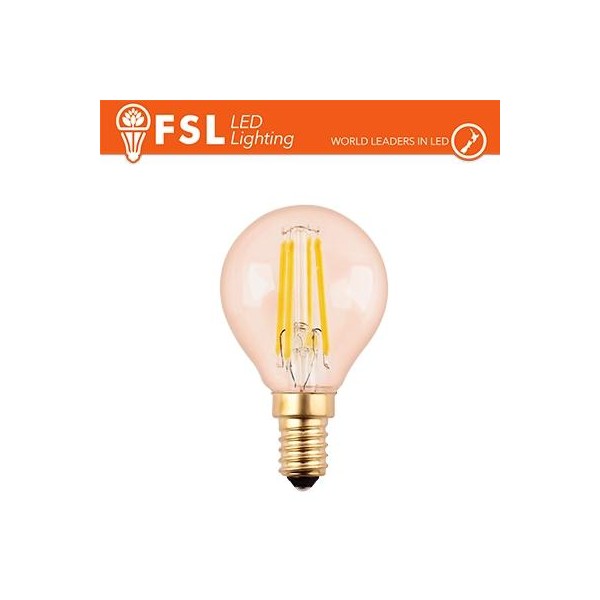 Lampada Sfera Filamento Ambra - 4W 2200K E14 330LM