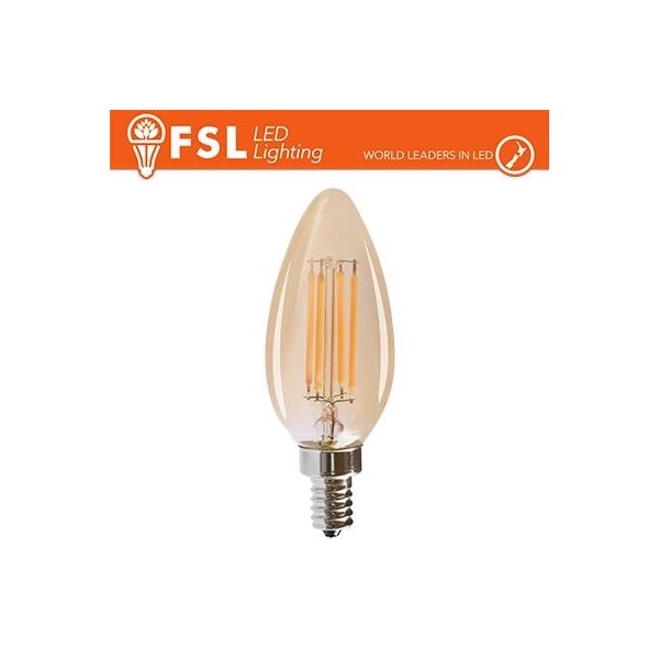 Lampada Oliva Filamento Ambra - 4W 2200K E14 330LM