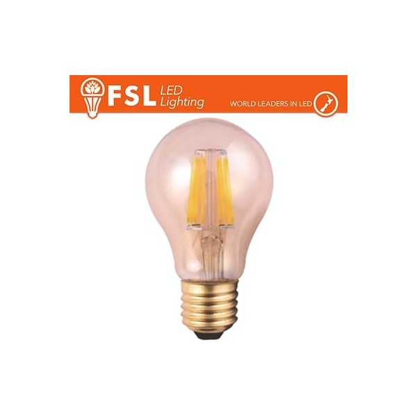 Lampada Goccia Filamento Ambra - 6W 2200K E27 650LM