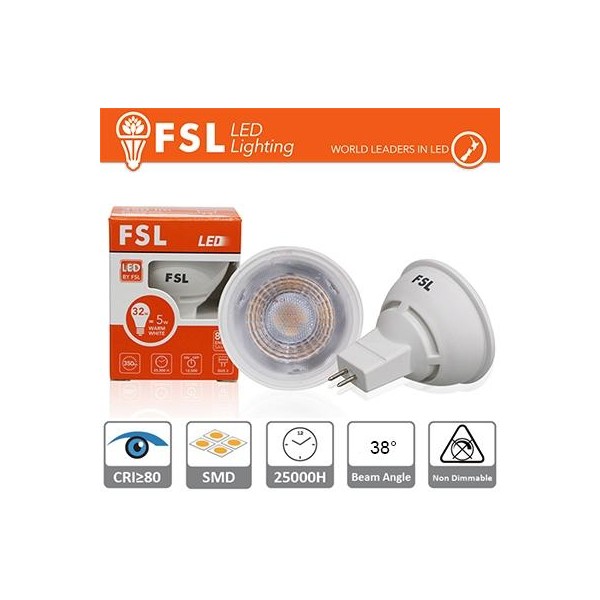 MR16 Lampadina LED - 6W 4000K 510LM 38º CRI80   DC 12V