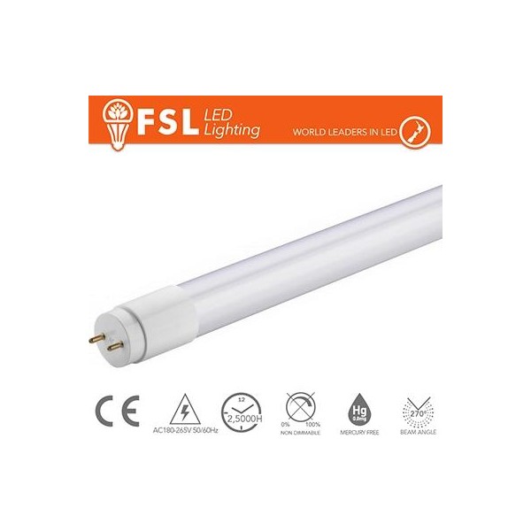 T8 LED Tubo Vetro - 24W 2150LM 3000K 150cm