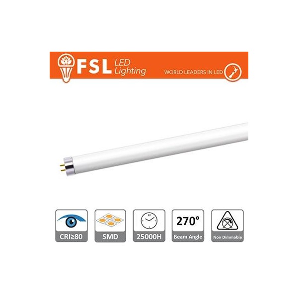 T5 LED Tubo Vetro - 12W 1000LM 4000K G5 PF0.5 Size:870x21mm