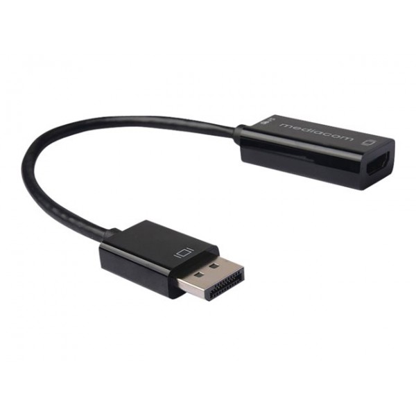 MEDIACOM MD-M301 - Adattatore video - DisplayPort maschio a HDMI femmina - 4K30Hz (HDMI), 1920 x 1200 (DisplayPort)