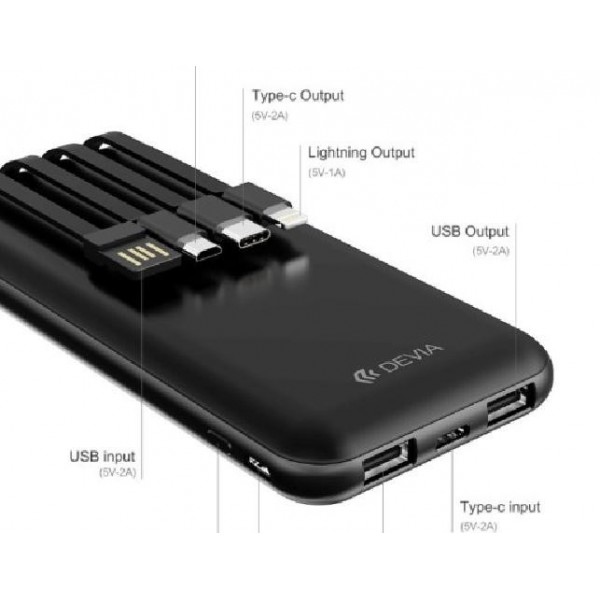 POWERBANK 10000mAh DEPKC10K484B NERO ALPOWDEV00002