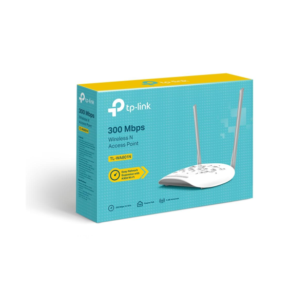 ACCESS POINT WIRELESS N 300MBPS 1*ETHERNET POE TP-LINK TL-WA801N