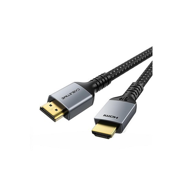 CAVO CABLETIME HDMI 8K60HZ 48GBPS ALUMINIUM BLACK 3M