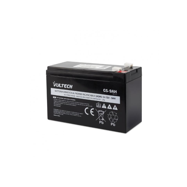 BATTERIA ERMETICA AL PIOMBO PER UPS VULTECH GS-9AH 12V 9A