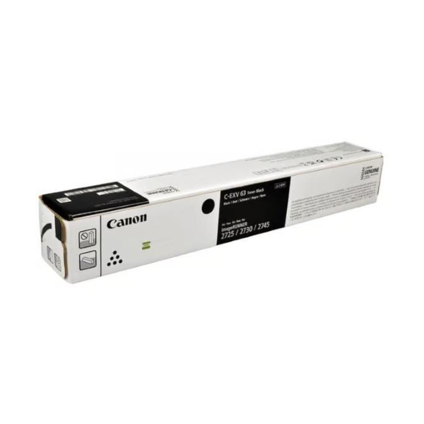 TONER ORIGINALE CANON C-EXV 63 NERO