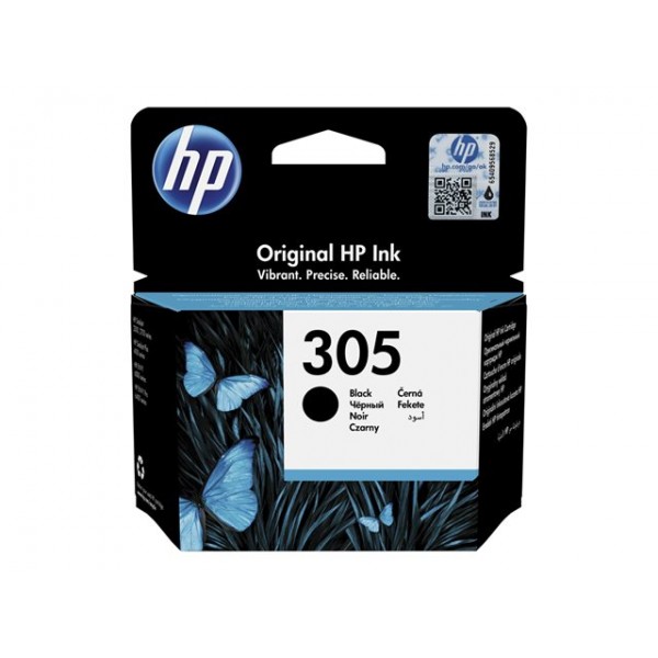 HP 305 - 3.55 ml - nero - originale - cartuccia d'inchiostro - per Deskjet 1255, 23XX, 27XX- DeskJet Plus 41XX- Envy 60XX- ENVY