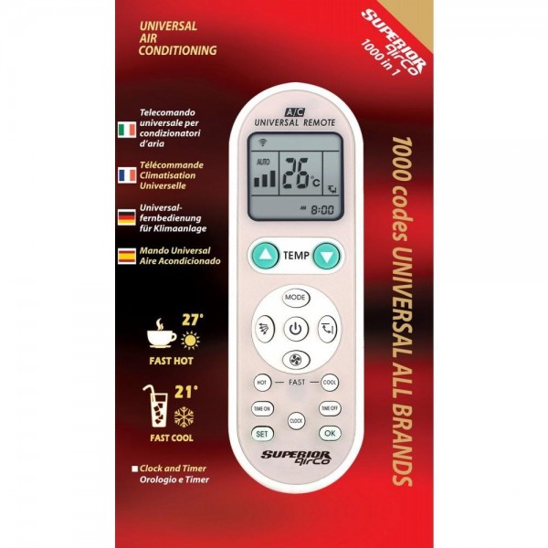 Superior Telecomando Universale Climatizzatori AirCo Simply