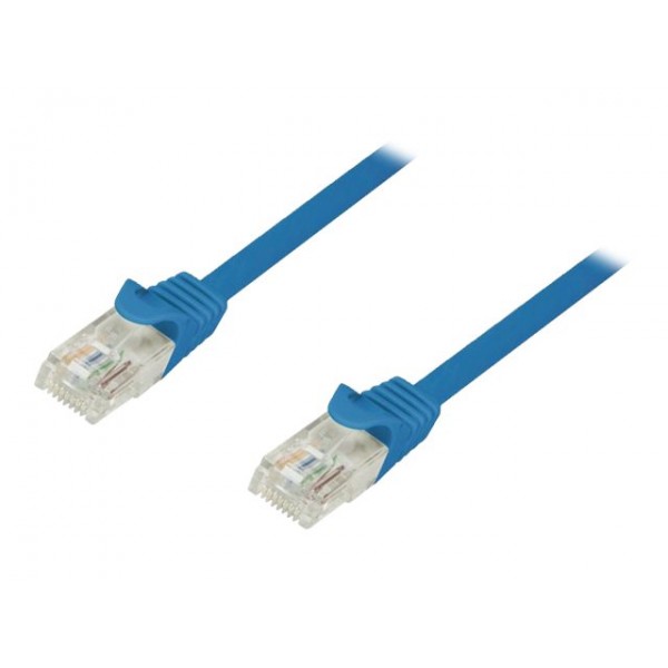 MEDIACOM - Cavo patch - RJ-45 (M) a RJ-45 (M) - 3 m - UTP - CAT 6 - blu